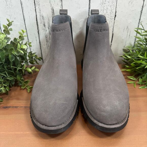 Cole Haan Men's Zerogrand Waterproof Chelsea Boots Size 7 Wide - Picture 2 of 9